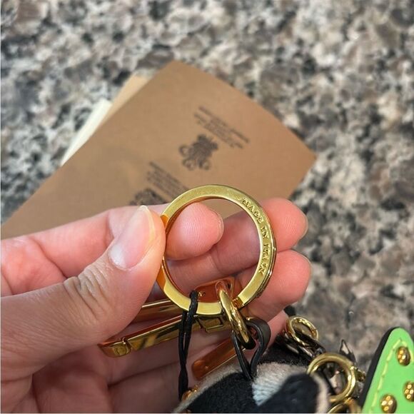 Burberry Black and Green Owl Keychain NWT - Picture 8 of 14